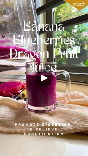 27K views · 222 reactions | Banana Blueberries Dragon Fruit Juice- Day 4 - 7 Days Juice Cleanse Recipes for Detox & Weight Loss！ | banana, juice | 7 Days Juice Cleanse Recipes for Detox & Weight Loss！ Banana Blueberries Dragon Fruit Juice 🍌🫐- Day4️⃣ Promote Digestion & Relieve Constipation... | By Itazzo Homestyle M | Facebook Dragon Fruit Juice, Banana Juice, Juice Cleanse Recipes, Recipes For, Relieve Constipation, Cleanse Recipes, Banana Blueberry, Juice Cleanse, Adult Drinks