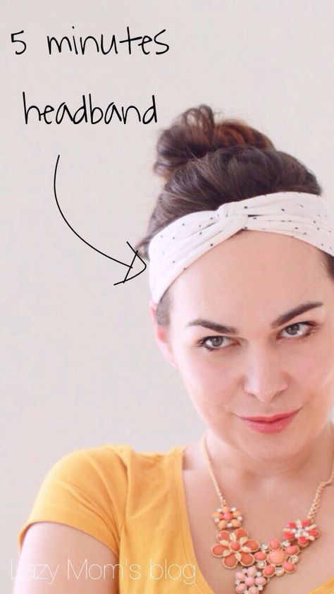 No-sew headband                                                                                                                                                                                 More Sew Headband, Baby Accessories Diy, Side Hussle, Thrifty Crafts, Fete Ideas, Diy Fashion No Sew, Sewing Headbands, Mode Tips, Headband Tutorial