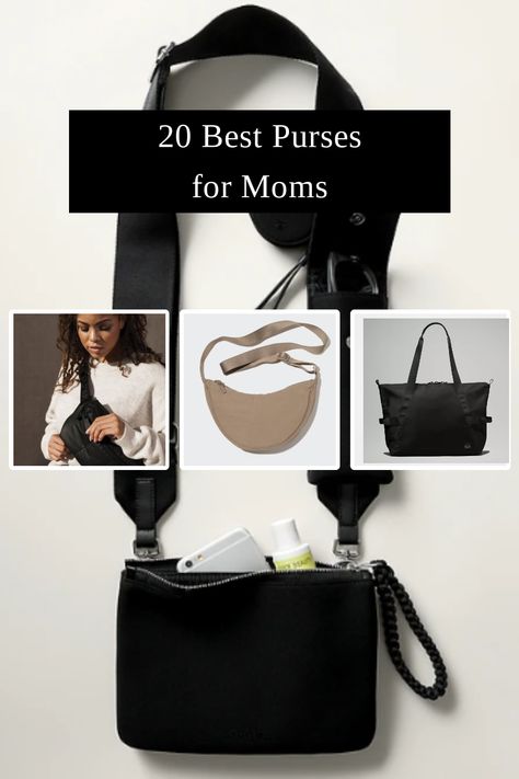 We've rounded up 20 of the best purses for moms in 2023. These purses are perfect for moms on the go with their babies or toddlers... Purse Styles Guide, Mom Purse Aesthetic, Best Purses For Moms, Spring Purses 2024, Trending Purses 2024, Purse Trends 2024, 2025 Purses, Mom Purse Organization, Mom Bags Everyday