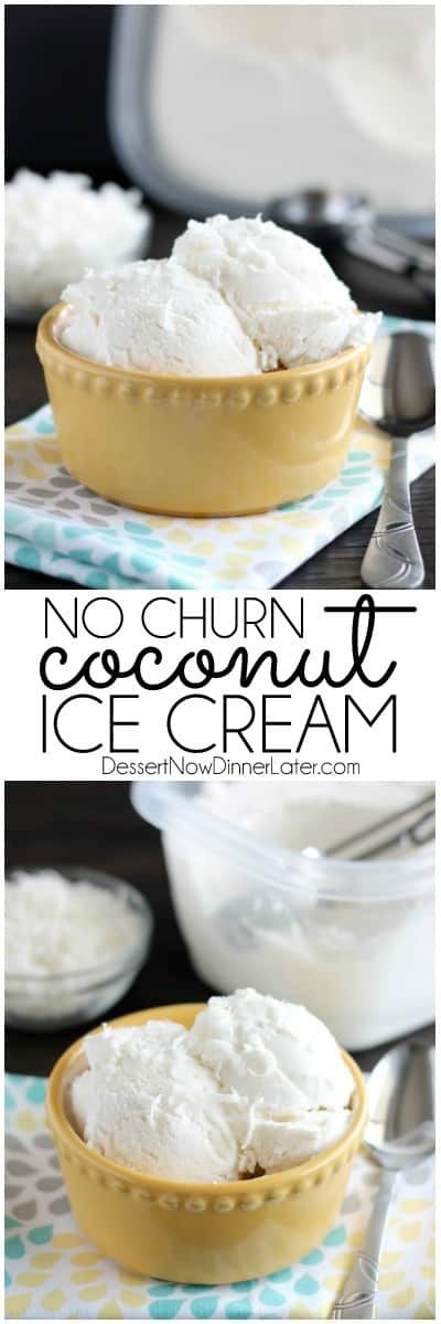 Coconut Ice Cream Dessert, Hemgjord Glass, Coconut Ice, Keto Ice Cream, Dessert Aux Fruits, Coconut Ice Cream, No Churn Ice Cream, Love Ice Cream, Oreo Dessert