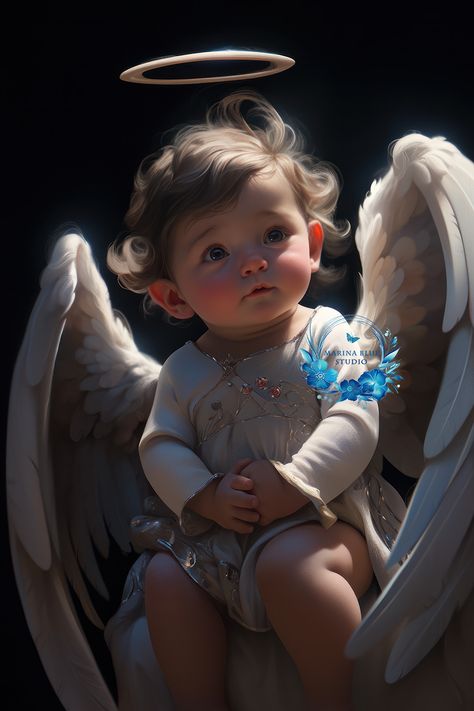 I have retouched and added this little... - Marina Martinsson William Prince Of Wales, Kylie Pregnant, Angel Baby Art, Ava Elizabeth, Heavenly Angels, Real Angels, The Heir, I Believe In Angels, Angel Artwork