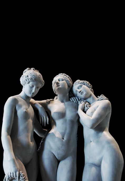 The Three Graces (by 261066) Edited by JohnnyBravo20 Art Statues, Princess Anastasia, Le Louvre, Trans Art, Classic Sculpture, Angel Sculpture, Edouard Manet, Greek Sculpture, Three Graces