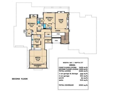 Home With Courtyard, Bar Floor Plan, Bar Flooring, European Home, Courtyard House, Second Story, Office Storage, Wet Bar, Media Room