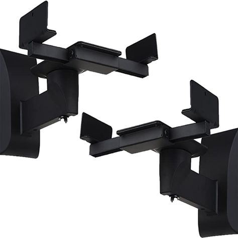 Amazon.com: WALI Dual Side Clamping Bookshelf Speaker Wall Mounting Bracket for Large Surrounding Sound Speakers, Hold up to 55 lbs. (SWM201), Black: Electronics Modern Speakers, Speaker Wall, Wooden Speakers, Speaker Wall Mounts, Speaker Brackets, Large Bookshelves, Speaker Mounts, Home Theater Decor, Padded Wall