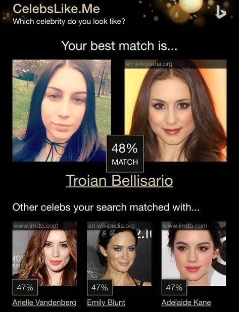 This Website Will Tell You Your Celebrity Look-Alike, and the Results Are . . . Interesting My Celebrity Look Alike, Celebrity Doppelganger, Celebrity Twins, Facial Recognition Technology, Celebrity Look Alike, Celebrity Style Red Carpet, Buzzfeed Quizzes, Video Editing Apps, Facial Recognition