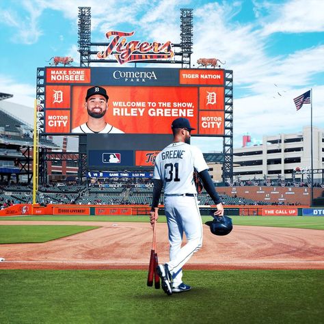 MLB ⚾ on Instagram: “The No. 2 prospect in baseball makes his debut Saturday. Welcome to the Show, @Riley_Greene!” Detroit Tigers Baseball, Tigers Baseball, Motor City, Game Time, Detroit Tigers, Baseball Field, Tigers, Mlb, Chili