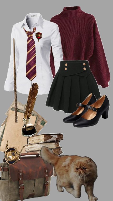 Every day studying outfit Hermione Granger Studying, Studying Outfit, Hermione Granger Outfits, Study Outfit, Harry Potter Halloween, Hermione Granger, Hermione, Every Day, Harry Potter