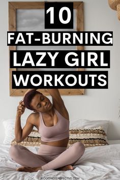 Lazy Exercise, Easy Workouts For Beginners, Get Fit Fast, Lazy Girl Workout, Pilates Challenge, Bed Workout, Easy At Home Workouts, Fitness Tips For Women, Workout For Flat Stomach