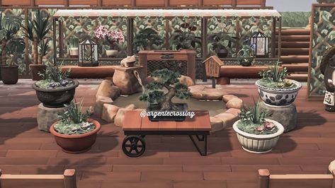 Flower Shop Animal Crossing, Acnh Plant Shop, Outdoor Flower Shop, Shop Animal Crossing, Animal Crossing Cafe, Acnh Builds, Acnh Design Ideas, Animal Crossing Town, Plant Shopping