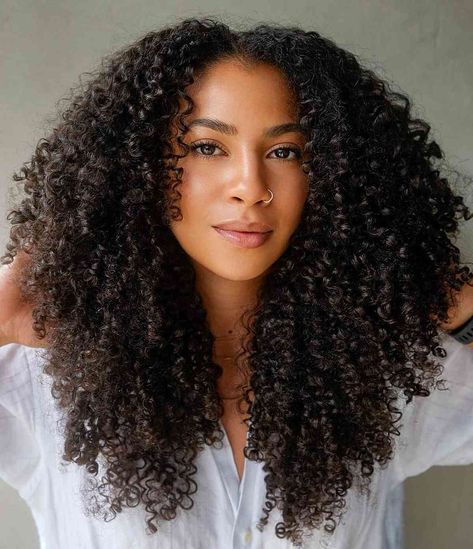 Long Natural Hairstyles, 3c Curly Hair, Cabello Afro Natural, Curly Hair Trends, Natural Curly Hair Cuts, American Hairstyles, Pelo Afro, Curly Hair Inspiration, Natural Hair Inspiration