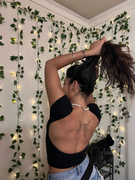 Back Fairy Wings Tattoo, Fairy Wings Tattoo On Back Women, Butterfly Wings Back Tattoo, Fairy Wing Tattoos On Back, Fairy Wing Back Tattoo, Upper Back Tattoo Women, Butterfly Wings Tattoo On Back, Fairy Wings Back Tattoo, Fairy Wings Tattoo