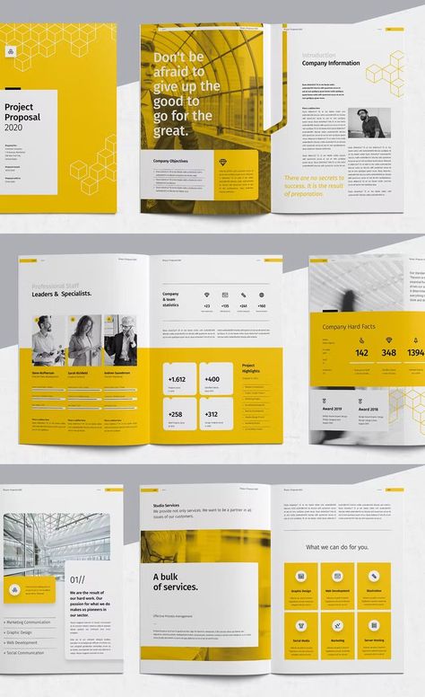 Professional Proposal Brochure Template InDesign INDD & IDML. 32 Pages. 2 Sizes: A4 and US Letter. 4 Page Brochure Design, Booklet Layout, Proposal Brochure, Event Proposal, Brochure Design Layouts, Booklet Template, Proposal Cover, Brochure Design Layout, Brochure Inspiration