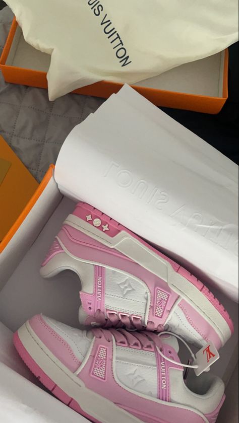 Aesthetic Pink Shoes, Louis Vuitton Shoes Sneakers, Aesthetic Pink, Louis Vuitton Shoes, Pink Shoes, Shoes Sneakers, Louis Vuitton, Sneakers, Pink