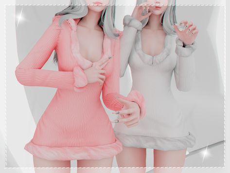 - Polar winter dress - | Babyetears Babyetears Sims 4 Patreon, Sims 4 Winter Dress, Sims4 Winter Cc, Winter Clothes Cc Sims 4, Ts4 Winter Clothes, Sims4 Cc Winter Clothes, Sims Winter Clothes, Sims 4 Cute Cc Clothing, Sims 4 Cc Winter Clothes Patreon