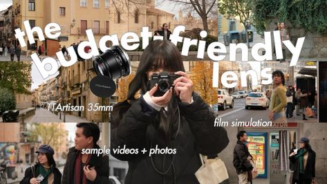 the perfect budget friendly lens for your fujifilm camera Aesthetic Yt Thumbnail, Filming Youtube, Cute Instagram Story Ideas, Rosé Ig Story, Youtube Thumbnail Design, Start Youtube Channel, Youtube Editing, Youtube Banner Design, Banner Design Inspiration