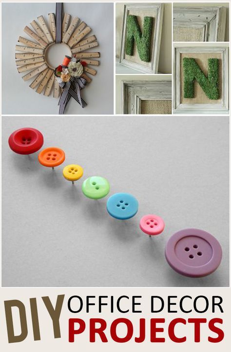 DIY Office Decor Projects- Tips, tricks and tutorials. Diy Office Decor, Diy Beauty Tips, Diy Crafts Home Decor, Diy Office, Office Decor Ideas, Office Crafts, Diy Crafts Home, Craft Room Office, Home Yard