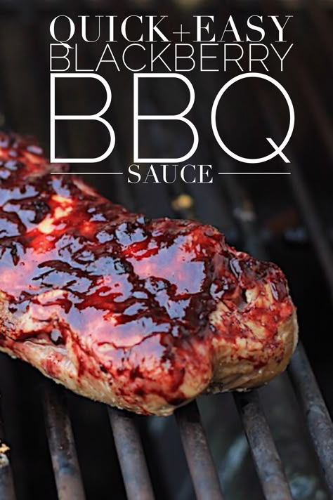 Blackberry Chipotle Bbq Sauce, Blackberry Barbecue Sauce Recipes, Blackberry Bbq Sauce Homemade, Blackberry Barbecue Sauce, Blackberry Recipes Dinner, Blackberry Glaze Recipe, Blackberry Sauce For Meat, Blackberry Bbq Sauce Recipes, Easy Blackberry Recipes