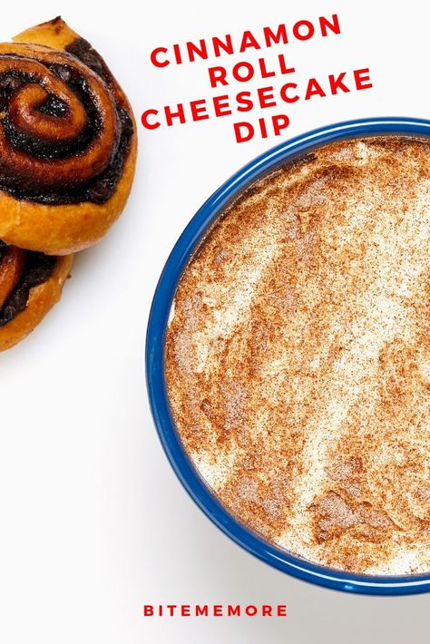 Cheesecake Dip Recipe, Roll Cheesecake, Cinnamon Roll Cheesecake, Cheesecake Dip, Dessert Dips, What's For Breakfast, Bite Me, Favorite Comfort Food, Dip Recipe