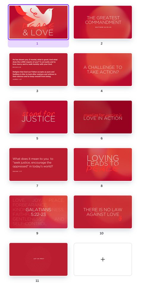 Red White Vibrant Gradient Christian Church Presentation by Take Care Creative. Follow on Canva or get emails about new canva templates at takecarecreative.co / christianity, slides, sermon, church, catholic, religious, peace, love, bible, scripture / Church Catholic, Vibrant Gradient, Love Bible, Resume Maker, Photo Collage Maker, Marketing Logo, Collage Background, Collaborative Learning, Learning Management System