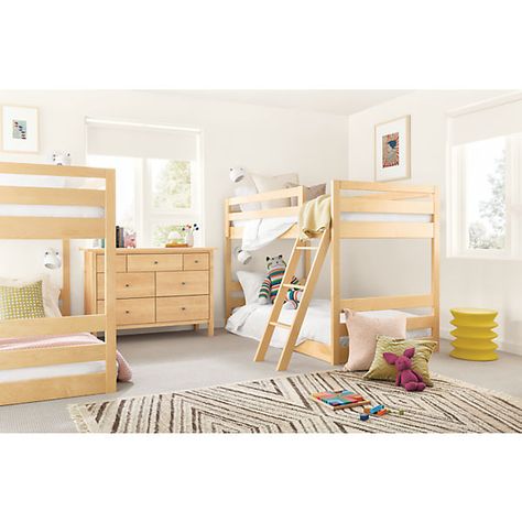 Mini Bunk Bed, Waverly Bedding, Modern Bedroom Furniture Sets, Kids Storage Furniture, Bunk Bed Frame, Modern Kids Furniture, Room And Board, Modern Bunk Beds, Beds For Small Spaces