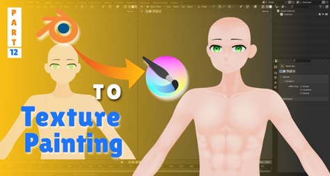 Blender Character Modeling Series This video is PART-12 of this Character Modeling Series, In this video, we are going to continue our Texture painting part. In the previous video, we used Blender to get the base texture and now we are going to use Krita to add shade on that texture, Hope you are familiar with Krita or you can use your choice of program. Blender Character, Blender Character Modeling, Blender Tips, 3d Things, 3d Modeling Tutorial, 3d Blender, Normal Map, Blender Tutorial, Modeling Tips