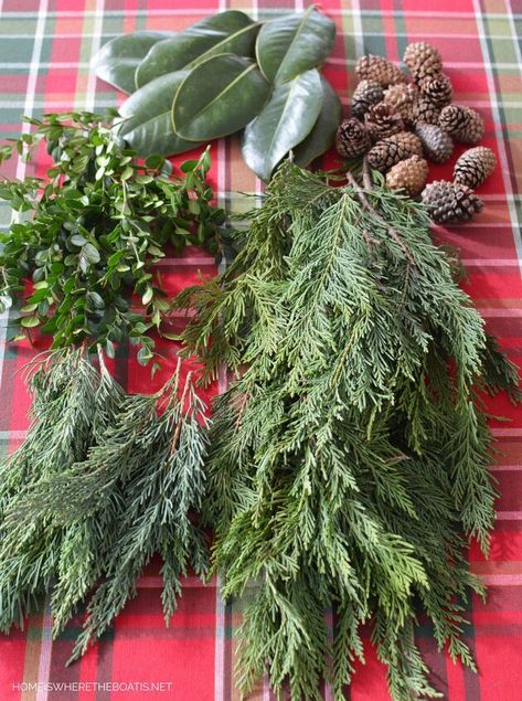 Christmas Table Centerpieces Elegant, Greenery Decorations, Evergreen Decor, Centerpiece For Christmas, Table Runner Centerpiece, Smell Of Christmas, Centerpiece Diy, Evergreen Christmas, Red Christmas Ornaments