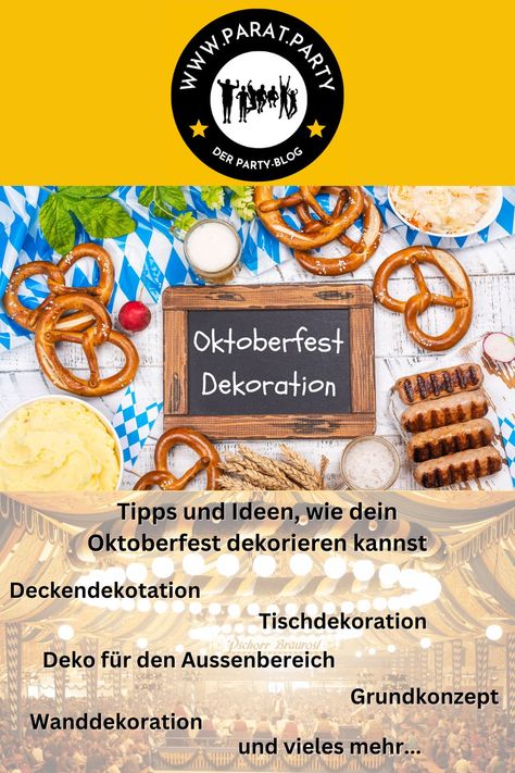 Oktoberfest Dekoration Oktoberfest Party, Pins, Quick Saves