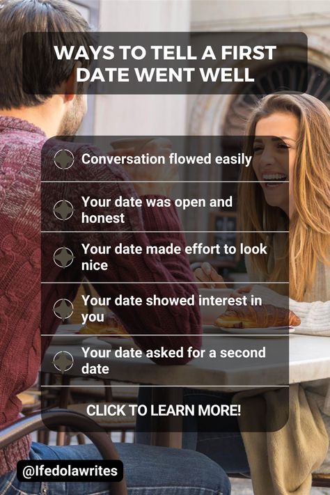 How to Tell a First Date Went Well Healthy Relationship Quotes, First Date Tips, Date Tips, Dating Ideas, Relationship Advice Quotes, Romantic Ideas, Love And Relationships, Date Night Ideas, Advice Quotes