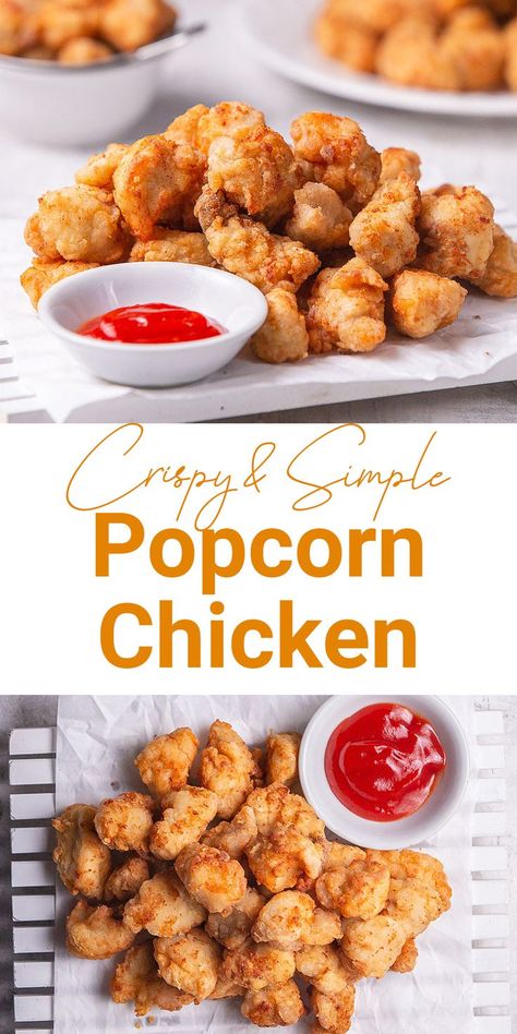 Baked Popcorn Chicken, Easy Popcorn, Food Technologist, Chicken Bites Recipes, Popcorn Chicken Recipe, Chicken Poppers, Bite Size Snacks, Chicken Snacks, Kid Approved Meals