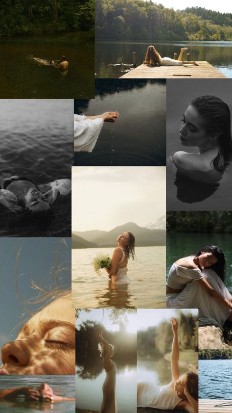 Dreamy lake photoshoot of girl in the water with dock + black and white Outdoor Portrait Photography, Lake Photoshoot, Water Shoot, Lake Style, Shadow Photography, Lake Photos, Summer Photoshoot, Water Photography, Learning Photography