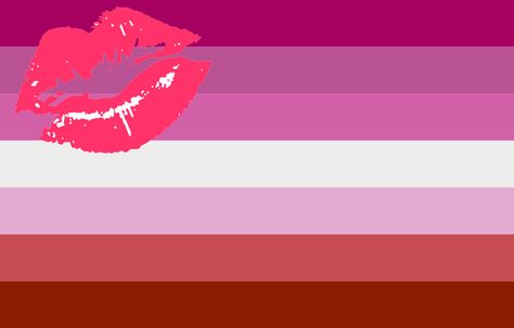 Everything you need to know about the lesbian flag- CosmopolitanUK Lesbian Flag Meaning, Lipstick Mark, Lesbian Pride Flag, Trans Flag, Celebration Around The World, Lgbtq Flags, Lesbian Flag, Rainbow Flag, Pride Flag