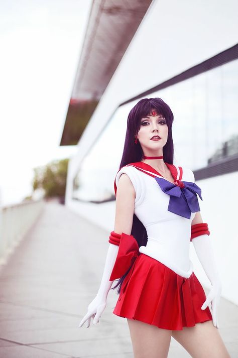 Liechee - Sailor Moon Sailor Saturn Cosplay, Sailor Mars Cosplay, Sailor Moon Cosplay, Sailor Saturn, Leather Headbands, Sleeveless Short Dress, Sailor Mars, Anime Costumes, Cosplay Anime