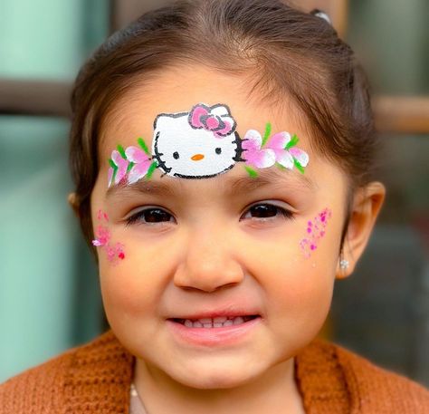 Hello Kitty Face Paint, Kitty Theme, Course Ideas, Hello Kitty Themes, Hello Kit, Kitty Party, Hello Kitty Party, Face Painting Designs, Painting Designs