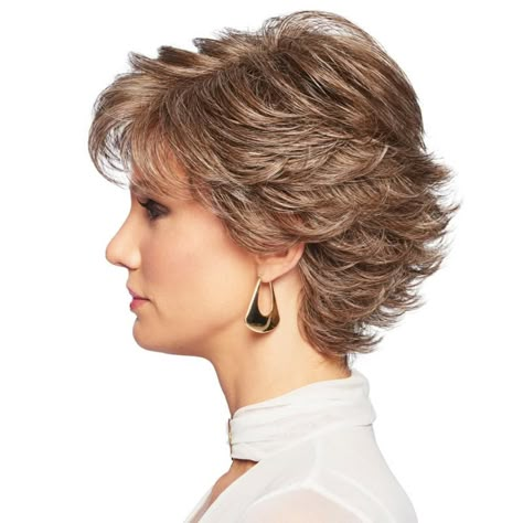 Flipped Ends, Kort Bob, Short Cut Wigs, Gabor Wigs, Short Shag Hairstyles, Hoco Hairstyles, Hair Hoco, Short Hair Wigs, Mom Hairstyles