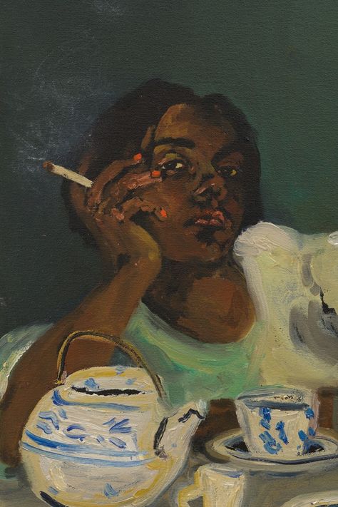 Danielle Mckinney, the Painter Depicting Black Women Revelling in Rest | AnOther Black Art Painting, Afrocentric Art, Arte Inspo, African American Art, Funky Art, Album Art, American Artists, Artist Art, Black Art