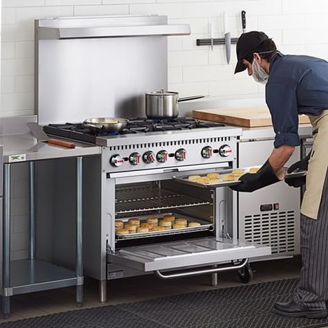 WebstaurantStore (@webstaurantstore) • Instagram photos and videos 36” Gas Oven, 36 Inch Gas Range Top, Wolf Range Restoration, Chef Gas Range, Wolf M Series Transitional Ovens, 36” Range With Griddle, Kitchens With Commercial Range, Wolfe Range Kitchen, Propane Stove Oven