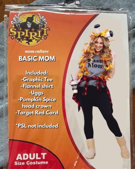 Mom Culture | Sarah Komers on Instagram: "Ok, I couldn’t not jump on this hilarious @spirithalloween trend and make it #momculture style 🎃 I give you my iconic Basic Mom costume 🍂 double tap ❤️ if you love some #psl and all things #fall" Mom Costume, All Things Fall, Double Tap, If You Love, Flannel Shirt, Pumpkin Spice, You And I, Make It, Style Me