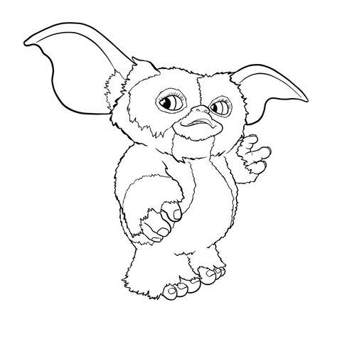 How to draw a Gremlin Gremlins Coloring Pages, Gremlin Drawing Easy, Gremlin Painting, Gremlins Drawing, Gremlin Drawing, Gizmo Drawing, Gremlin Tattoo, Gremlins Tattoo, Gremlins Poster