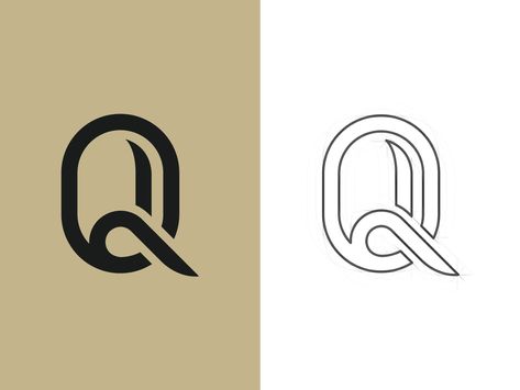 Letter Q Logo by Alin Ionita | Freelance Graphic Designer Q Logo, Logo Design Set, Cafe Branding, Letter Q, Cat Logo, Letter Logo Design, Global Design, Freelance Graphic Design, Cat Pin