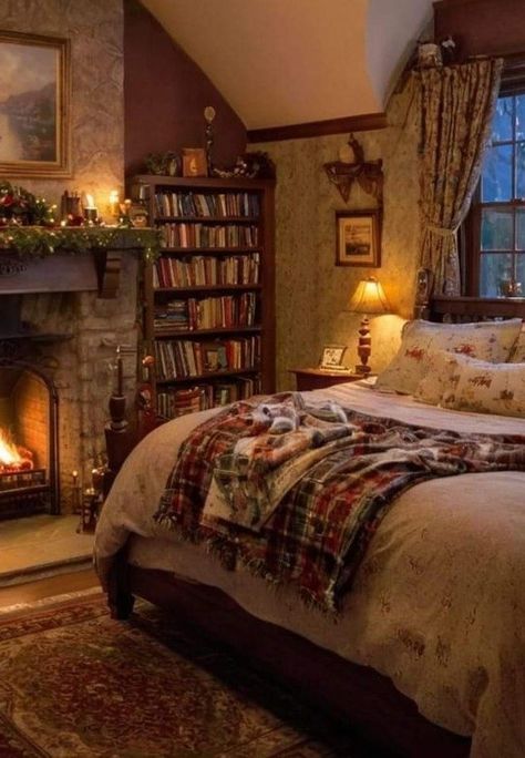 Old Furniture Bedroom, Aesthetic Cosy Bedroom, Enola Holmes Bedroom, Medieval Home Aesthetic, Bella Swan Room Aesthetic, Cozy Guest Room Ideas, Cosy Warm Bedroom Aesthetic, Secret Room Aesthetic, Cosy Cottage Bedroom