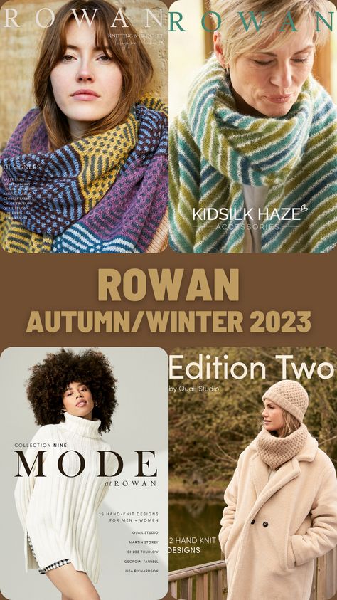 The Rowan Autumn/Winter Collection launches today! Twelve new pattern collections filled with outstanding designs worked in many of our favorite Rowan yarns. Check out this season's offerings! #swakknit #chooseguthrie #makersgonnamake #rowanyarns #rowanyarn #knitrowanbyme #wearerowan #modeatrowan Rowan Knitting, Lisa Richardson, Handknit Design, Rowan Yarn, Winter 23, Autumn Winter Collection, Crafty Stuff, Design Working, Winter Collection