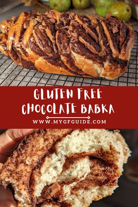 Gluten Free Babka Recipe, Gluten Free Babka, Regular Cake Recipe, Babka Cake, Babka Bread, Hazelnut Filling, Gf Sweets, Babka Recipe, Gf Baking