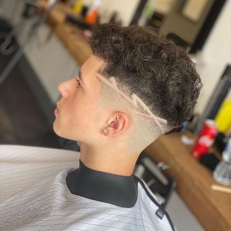 Fade Haircut Line Design, Mid Drop Fade Designs, Men Hair Designs Lines Fade Haircut, Mid Fade Designs, Mid Fade With Design, Hair Designs For Men Lines, Haircut Designs For Men Lines, Low Fade Design, Crew Cut Hair