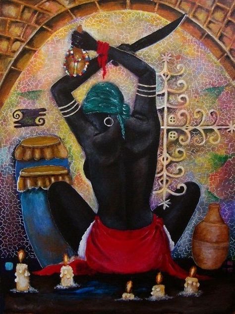 Haitian Culture, Haitian Art, Black Consciousness, African Spirituality, Afrocentric Art, Meaningful Art, Sea Witch, Afro Art, Painting Projects