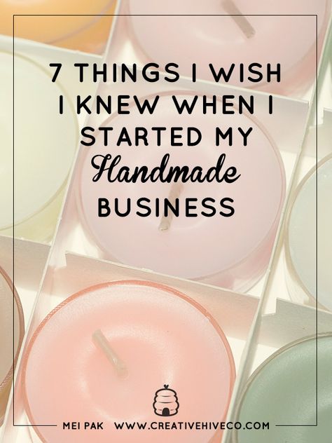 But as you probably already know, running a handmade business is not always easy. Here are the 7 things I wish I knew when I started my handmade business. Homemade Business, Săpunuri Handmade, Homemade Soap Recipes, Candle Business, I Wish I Knew, Etsy Business, Soap Recipes, Diy Soap, Business Advice