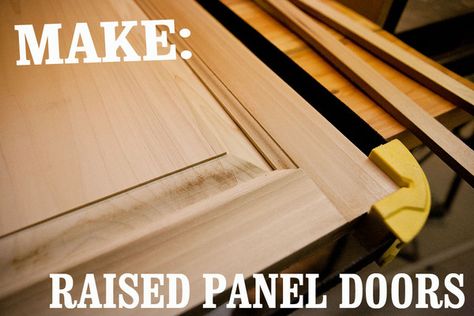 Skill Builder: How to Make Raised Panel Cabinet Doors, Part 1 - The Tools How To Make Shaker Cabinet Doors, Panel Doors Diy, Inset Cabinet Doors, Raised Panel Cabinet Doors, Panel Cabinet Doors, Diy Cabinet Doors, Raised Panel Doors, Woodworking Inspiration, Kitchen Cabinet Doors