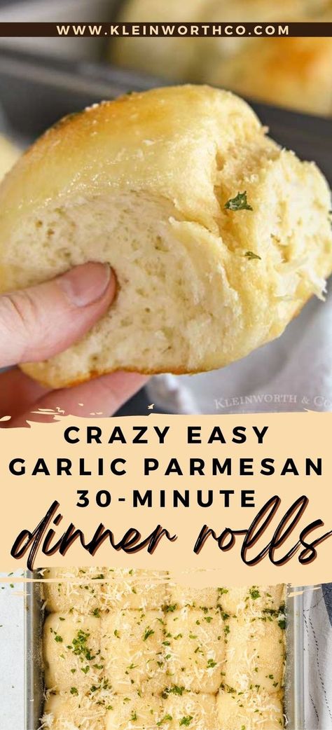 Parmesan Rolls, Sunday Supper Ideas, Parmesan Dinner, Bread Recipes Easy, Homemade Bread Recipes Easy, Homemade Bread Recipes, Breaking Bread, 5 Ingredient Recipes, Homemade Breads