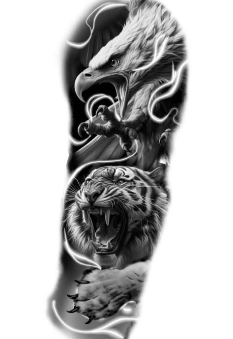 Tiger Art Drawing, Aztec Tattoos Sleeve, Meaningful Tattoos For Men, Scene Tattoo, Egyptian Tattoo Sleeve, Animal Sleeve Tattoo, Animal Sleeve, Native Tattoos, Tiger Tattoo Design