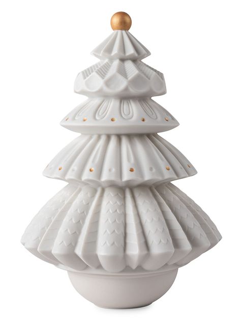 Shop LLADRO Christmas Tree Lamp | Saks Fifth Avenue Symbols Of Christmas, Universal Symbols, Spanish Table, Cordless Lamp, Christmas Tree On Table, The Spruce, Tree Lamp, Spruce Tree, Tree Table