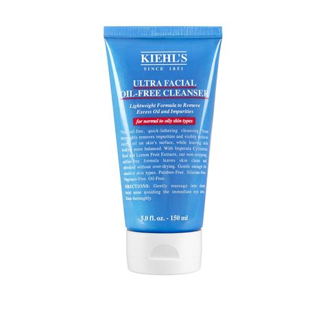 This oil-free cleanser is a riff on Kiehl’s beloved Ultra Facial Cleanser. Formulated for normal to oily skin types (but gentle enough for sensitive skin), the quick-lathering foam thoroughly removes impurities and excess oil. Plus, Kiehl's iconic blue packaging looks great on your sink ledge. Double Wear Estee Lauder, Oil Free Cleanser, Gentle Face Wash, Cleanser For Oily Skin, Foaming Face Wash, Skin Care Range, Oily Skin Care, Skin Cleanser Products, Foam Cleanser